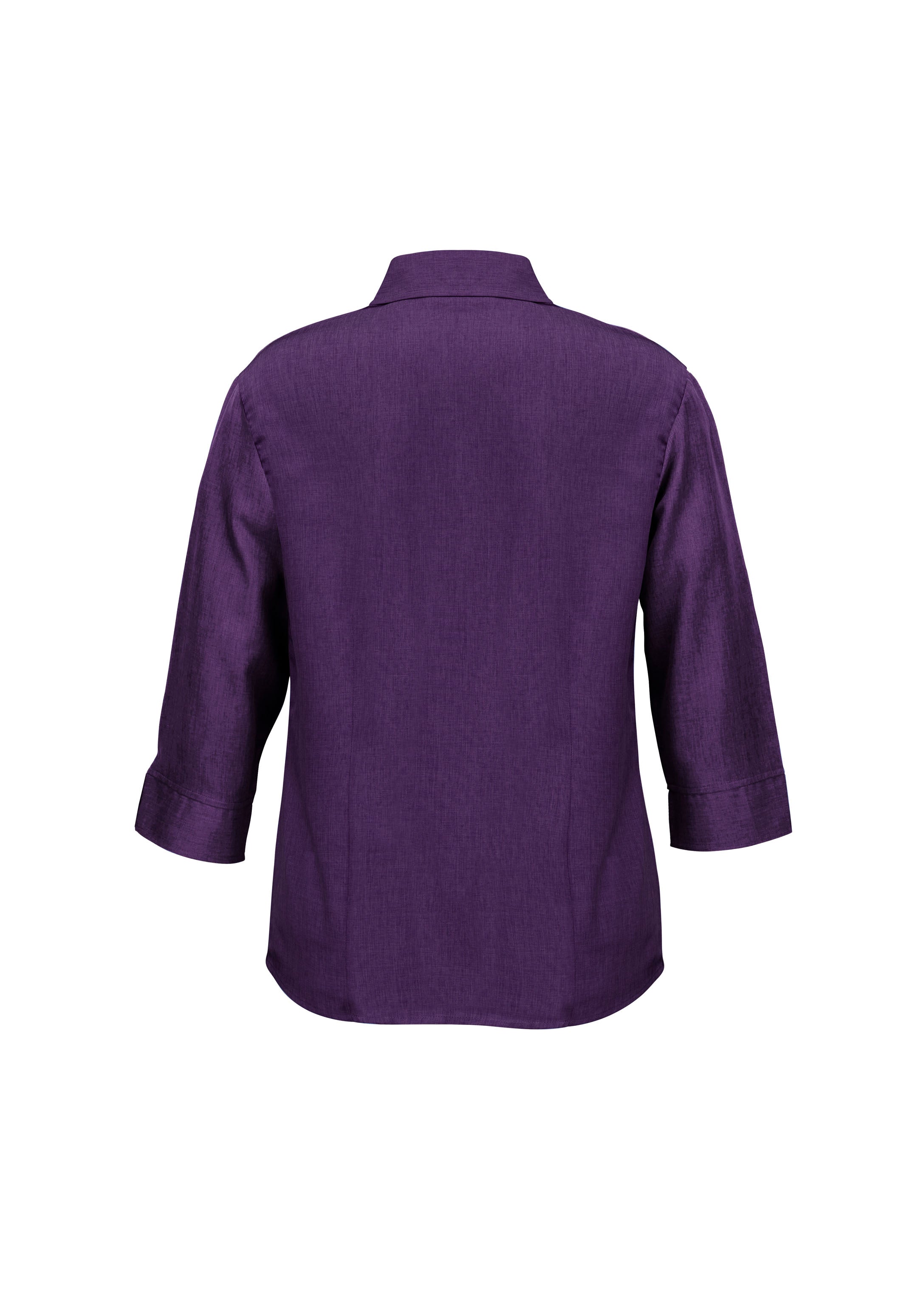 Biz Collection LB3600 Oasis Womens 3/4 Sleeve Shirt in Grape - back view