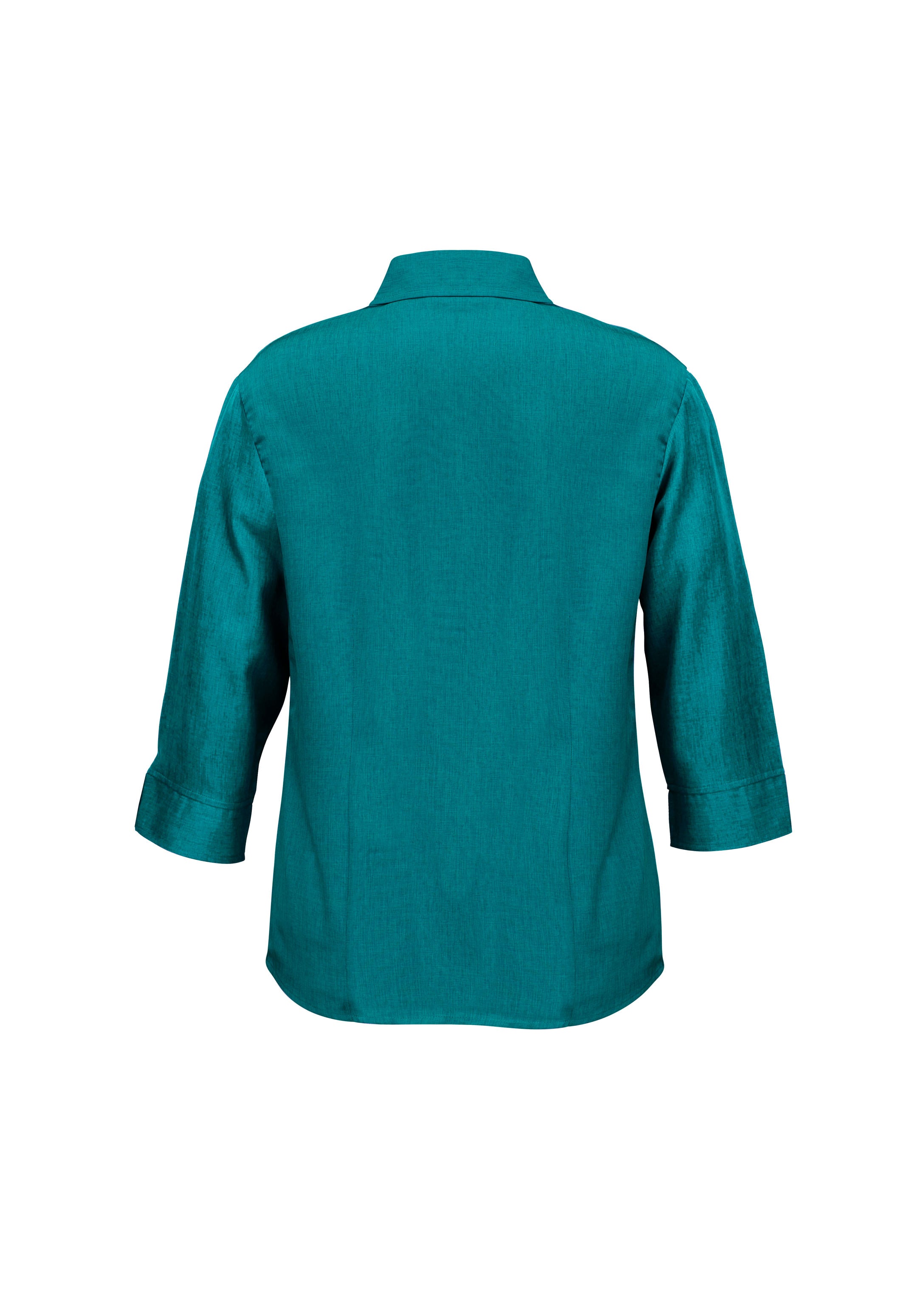 Biz Collection LB3600 Oasis Womens 3/4 Sleeve Shirt in Teal - back view