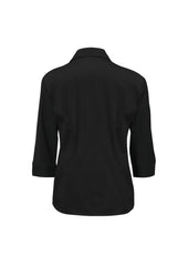 Biz Collection LB7300 Metro Womens 3/4 Sleeve Shirt in Black - back view