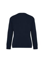 Biz Collection LC8008 Woolmix Womens Cardigan in Navy - back view
