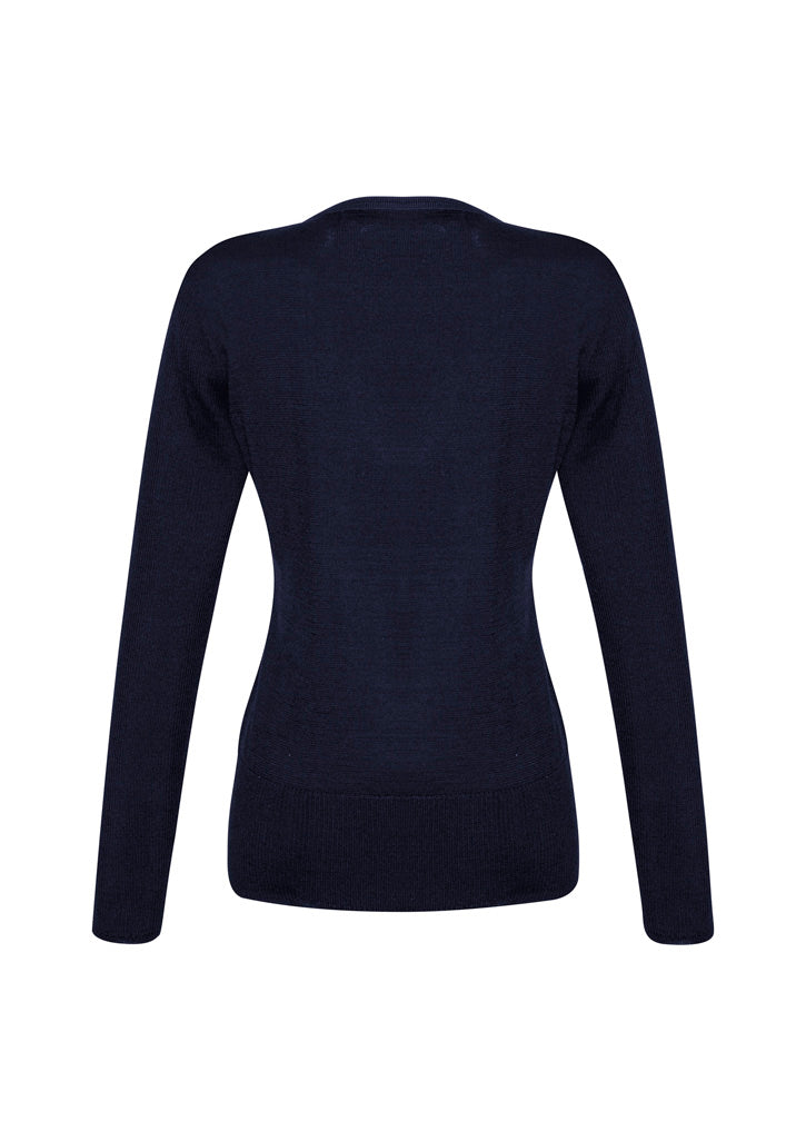 Biz Collection LP618L Milano Womens Pullover in Navy - back view
