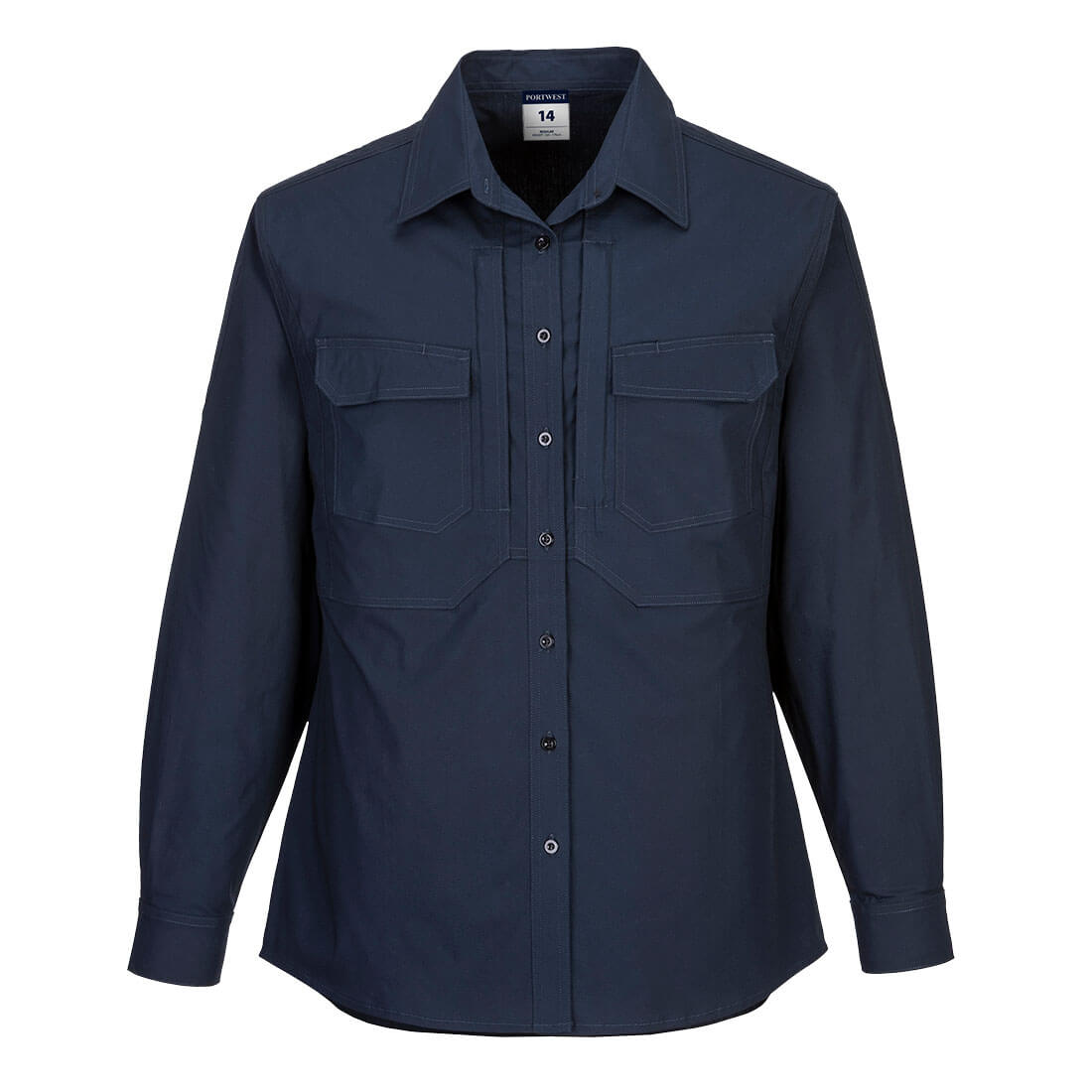 Women's Utility Stretch Long Sleeve Shirt - LS501 - Portwest-1