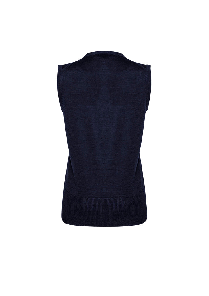 Biz Collection LV619L Milano Womens Vest in Navy - back view