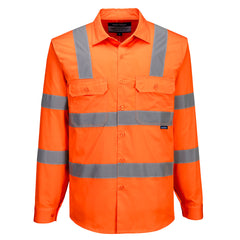 Hi-Vis Lightweight Cotton Shirt L/S - MA103 - Portwest-0