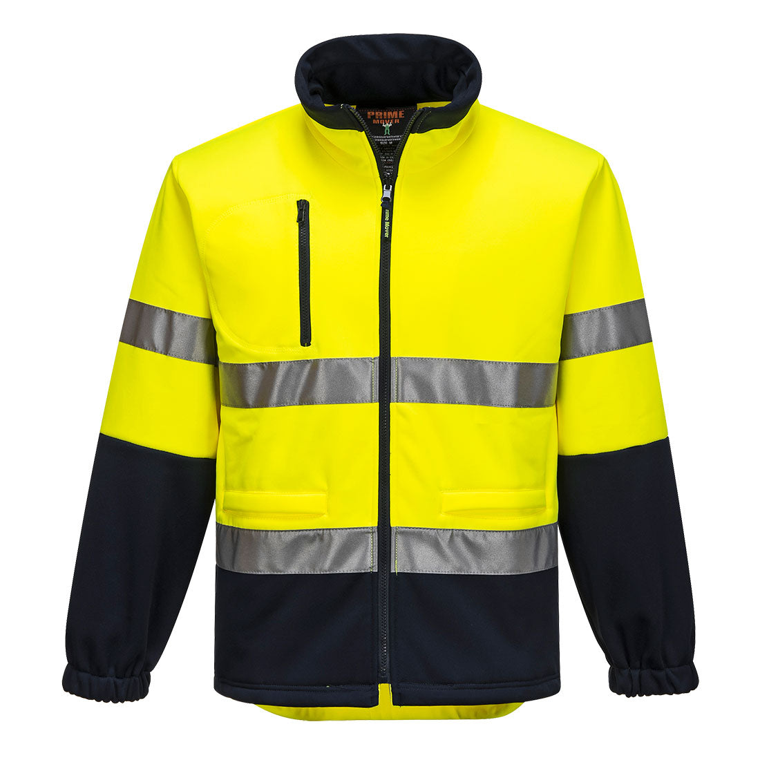 Hi-Vis Water Repellent Contrast Zipped Brush Fleece - MA315 - Portwest-1