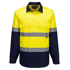 Hi-Vis Contrast Closed Front Shirt L/S - MA804 - Portwest-1