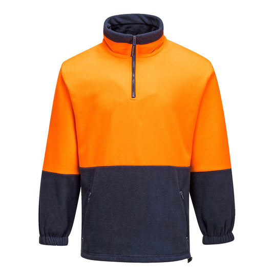 Hi-Vis Contrast 1/4 Zip Class D Polar Fleece - MF115 - Portwest-0