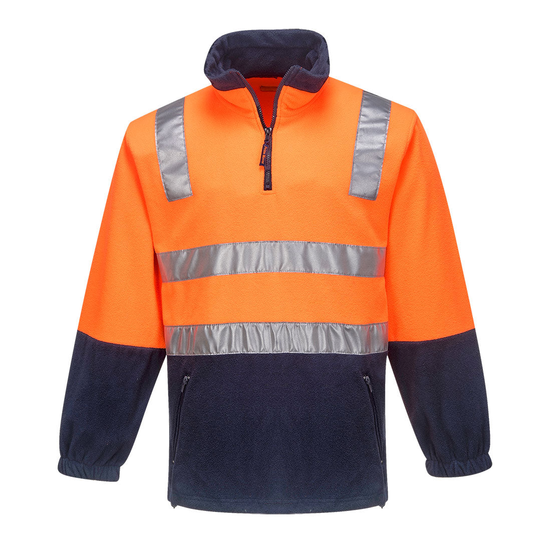 Hi-Vis Contrast 1/4 Zip Polar Fleece - MF215 - Portwest-0
