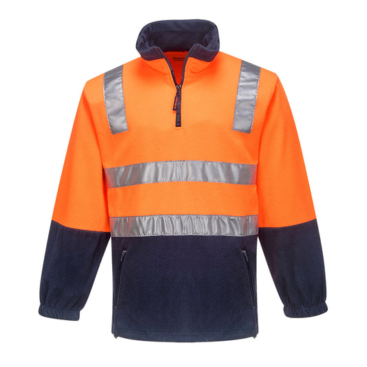 Hi-Vis Contrast 1/4 Zip Polar Fleece - MF215 - Portwest-0