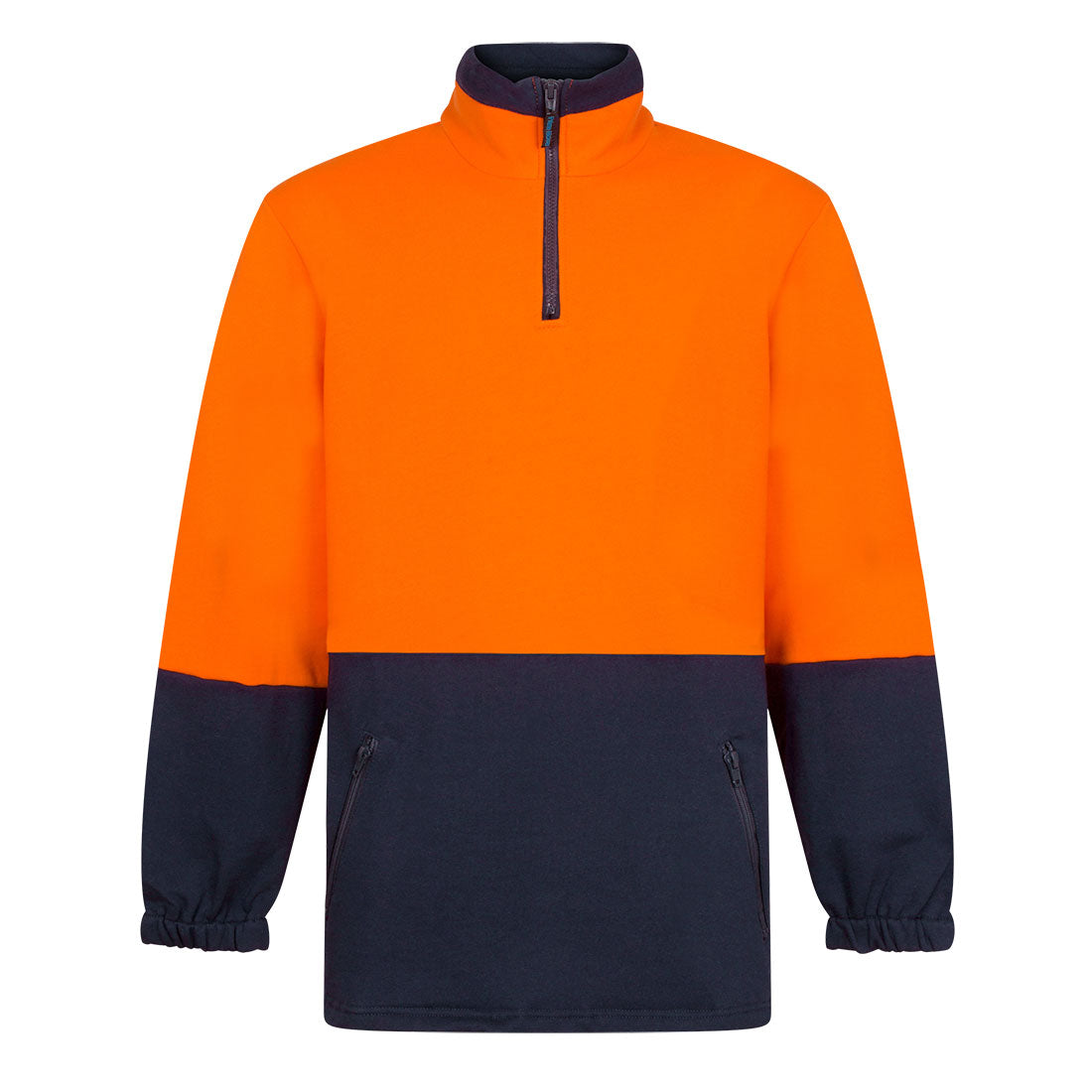Hi-Vis Contrast 1/4 Zip Class D Brush Fleece - MF515 - Portwest-0