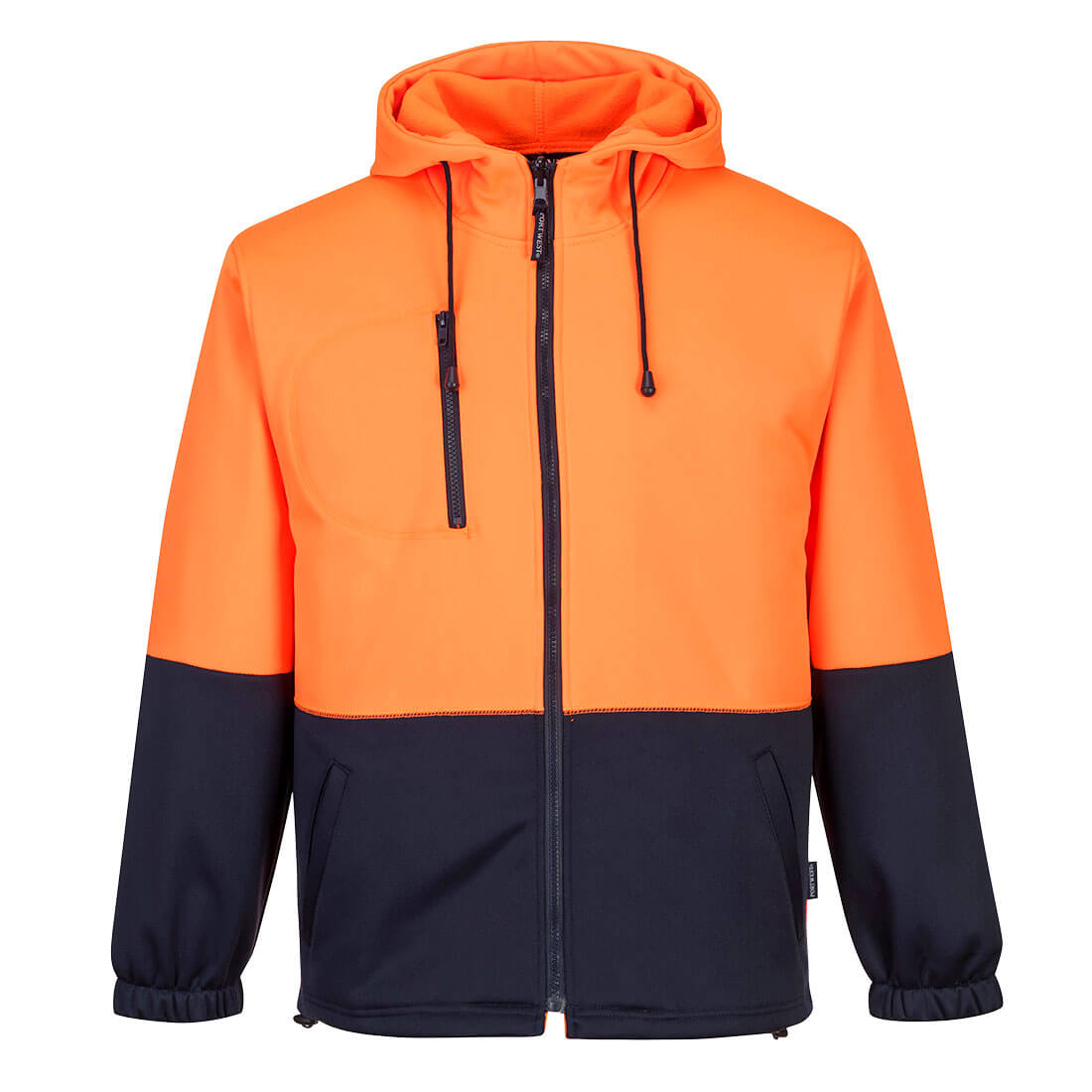 Hi-Vis Water Repellent Contrast Zipped Class D Hoodie - MH317 - Portwest-0