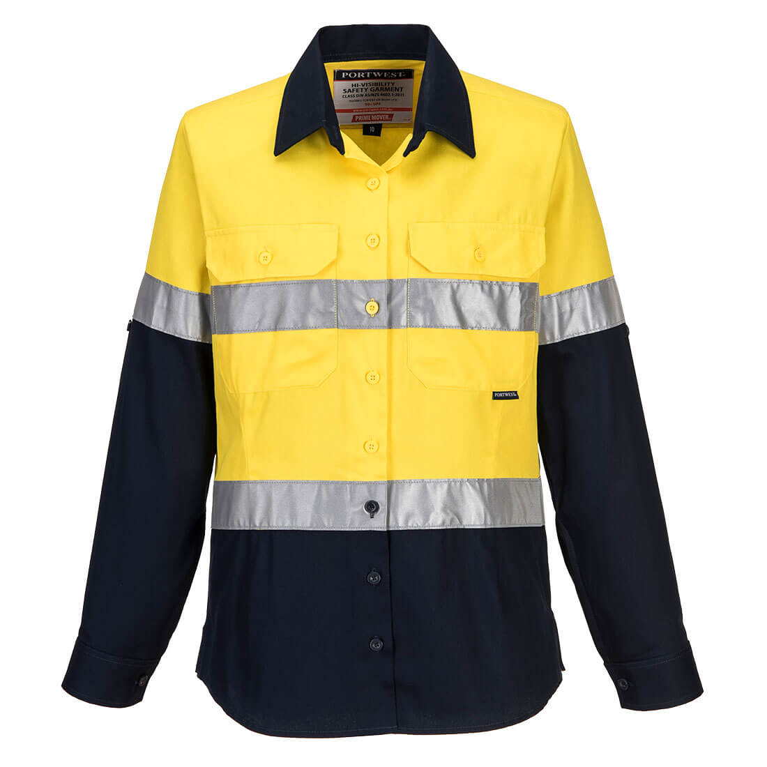 Hi-Vis Women's Contrast Shirt L/S - ML108 - Portwest-1