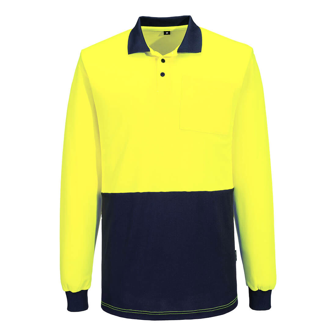 Hi-Vis Cotton Comfort Contrast Class D Polo Shirt L/S - MP414 - Portwest-1
