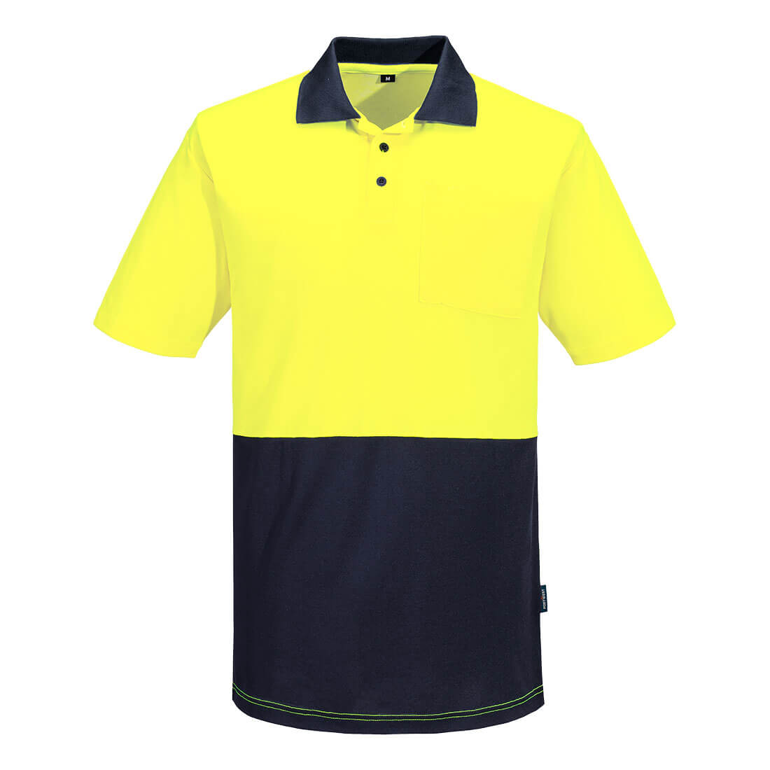 Hi-Vis Cotton Comfort Contrast Class D Polo Shirt S/S - MP415 - Portwest-1