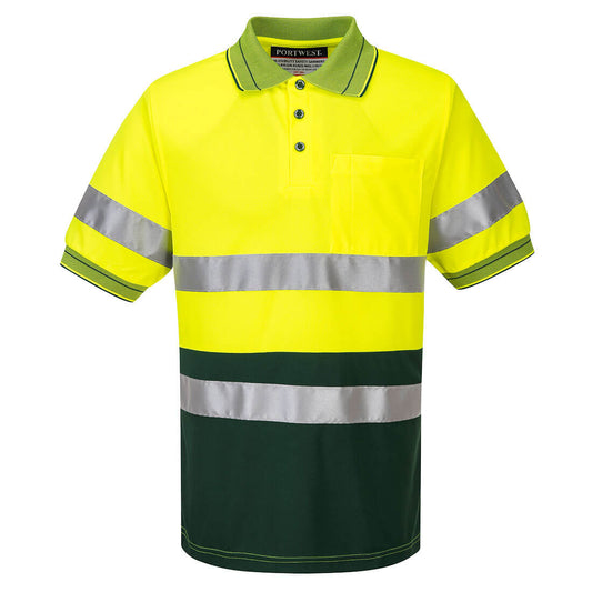 Hi-Vis Contrast Polo Shirt S/S - MP510 - Portwest-1