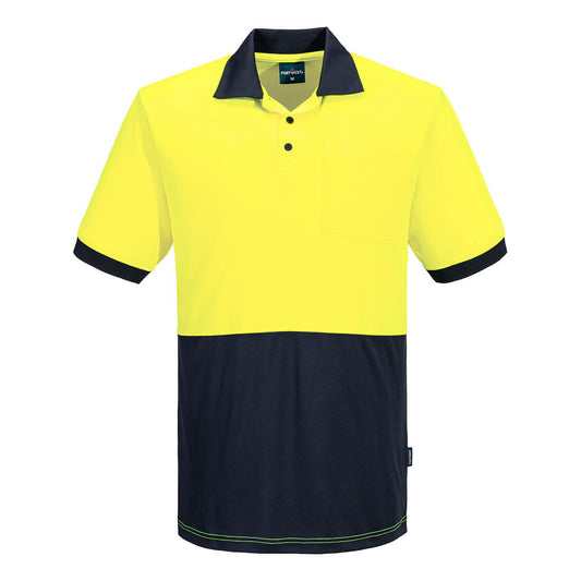 Hi Vis Class D Contrast Polo Shirt S/S - MP610 - Portwest-1