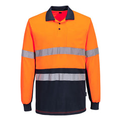Hi-Vis Class D/N Contrast Polo shirt L/S - MP613 - Portwest-0