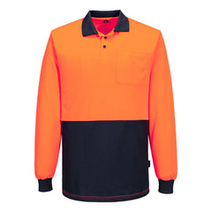 Hi-Vis Contrast Class D Polo Shirt L/S - MP615 - Portwest-0