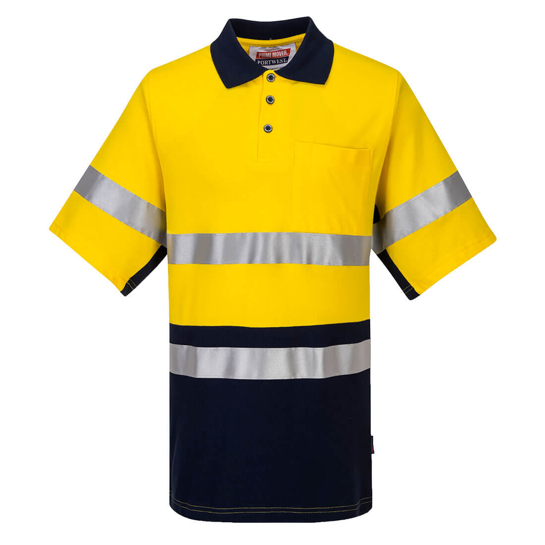 Short Sleeve Cotton Pique Polo with Tape - MP618 - Portwest-0