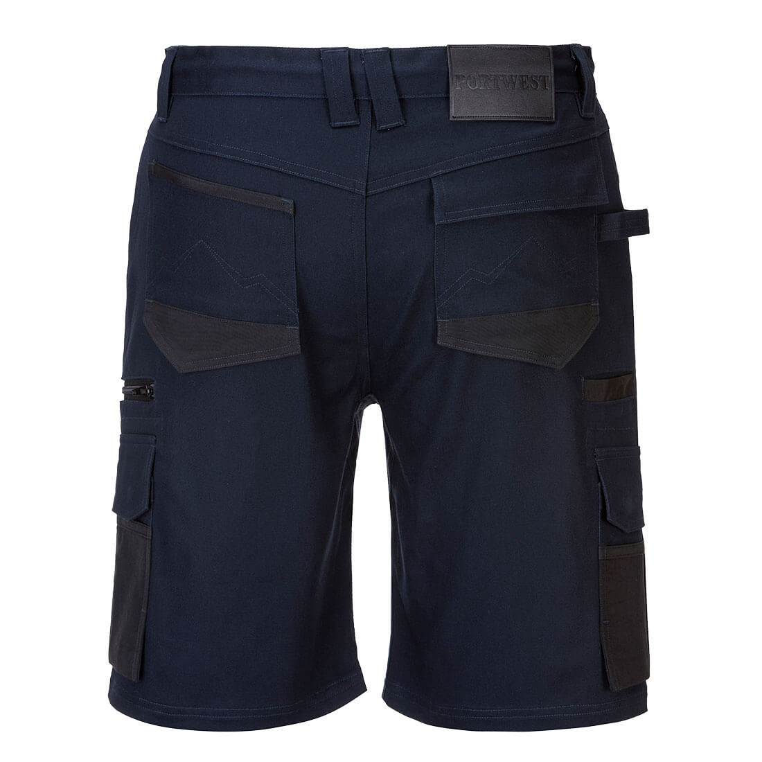 Portwest MP706 KX3 Stretch Slim Fit Shorts in Navy - back view