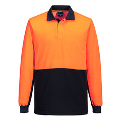 Hi-Vis Contrast Class D Polo Shirt L/S - MP813 - Portwest-0