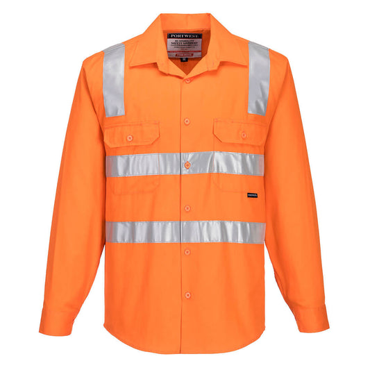 Perth Hi-Vis Shirt L/S - MS191 - Portwest-0