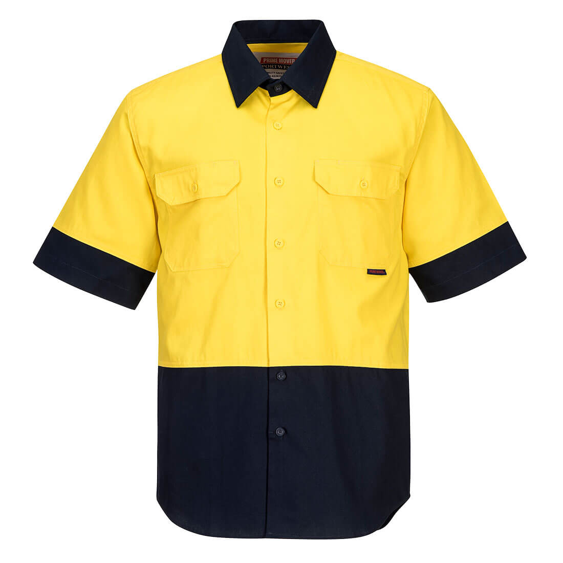 Hi-Vis Two Tone Regular Weight Short Sleeve Shirt - MS902 - Portwest-1