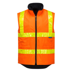 Hi-Vis Polar Fleece Lined Vic Roads Reversible Vest - MY214 - Portwest-0