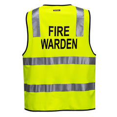 Hi-Vis Zipped Fire Warden Vest - MZ104 - Portwest-1