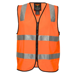 Portwest MZ106 Hi-Vis Zipped Visitor Vest in Orange - back view