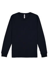 Basis Mens Long Sleeve Tee - X1002M in Navy