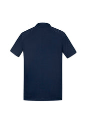 Biz Collection P011MS Byron Mens Short Sleeve Polo in Navy - back view
