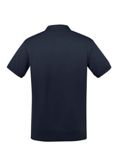 Biz Collection P105MS City Mens Short Sleeve Polo in Navy - back view