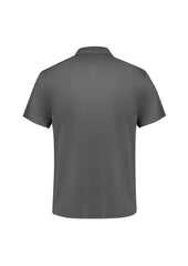 Biz Collection P200MS Balance Mens Short Sleeve Polo in Ash/Black - back view