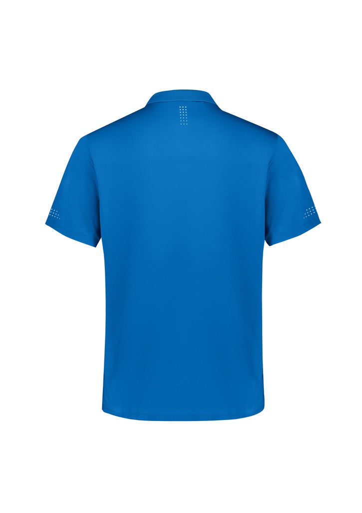 Biz Collection P200MS Balance Mens Short Sleeve Polo in Royal/White - back view
