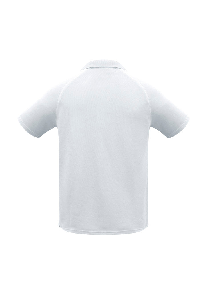 Biz Collection P300KS Sprint Kids Short Sleeve Polo in White - back view