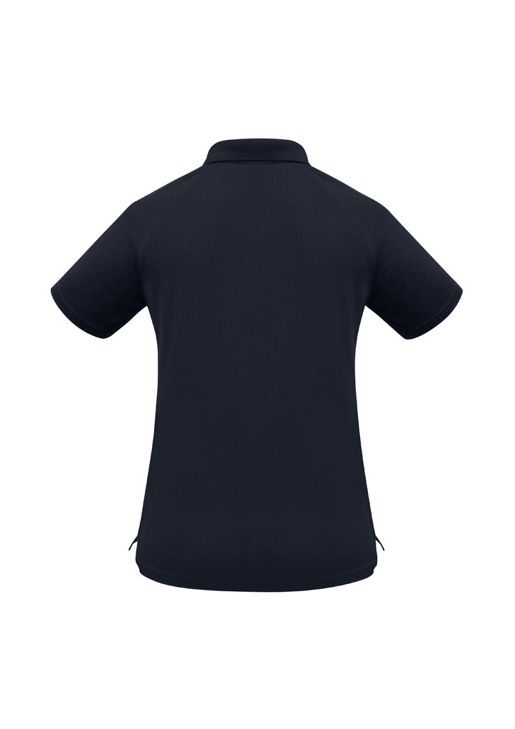 Biz Collection P300LS Sprint Womens Short Sleeve Polo in Navy - back view