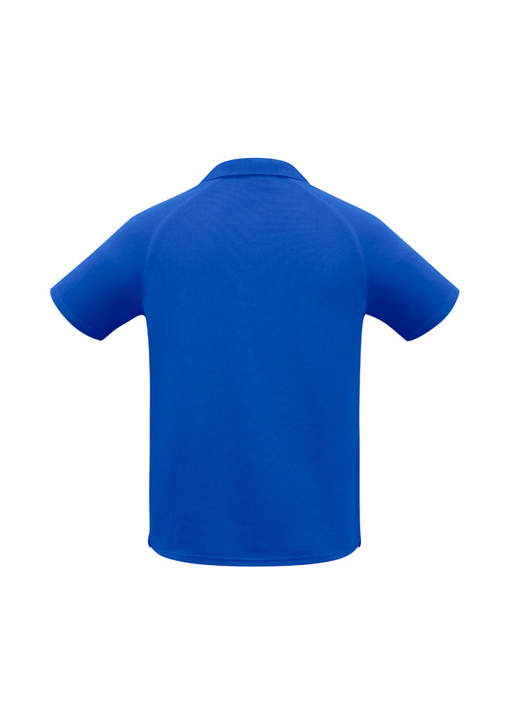 Biz Collection P300MS Sprint Mens Short Sleeve Polo in Royal - back view