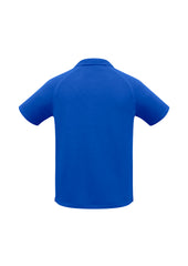 Biz Collection P300MS Sprint Mens Short Sleeve Polo in Royal - back view