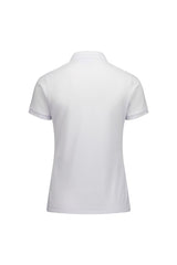 Biz Collection P313LS Focus Womens Short Sleeve Polo in White/White - back view