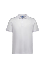 Biz Collection P313MS Focus Mens Short Sleeve Polo in White/White