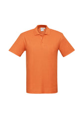 Biz Collection P400MS Crew Mens Short Sleeve Polo in Orange