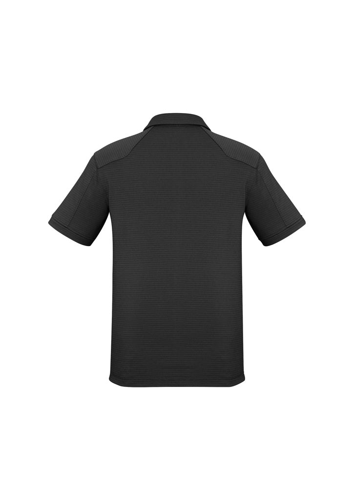 Biz Collection P706MS Profile Mens Short Sleeve Polo in Black - back view