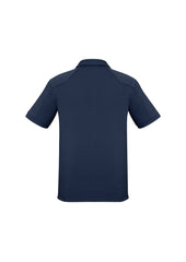 Biz Collection P706MS Profile Mens Short Sleeve Polo in Navy - back view
