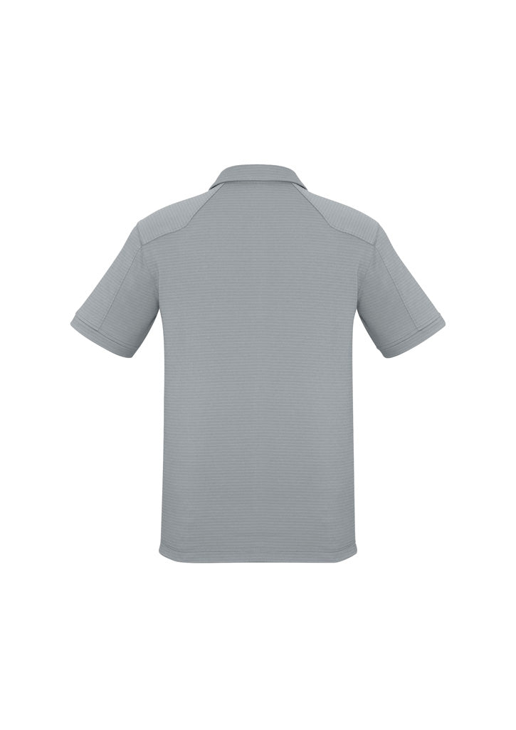 Biz Collection P706MS Profile Mens Short Sleeve Polo in Silver - back view