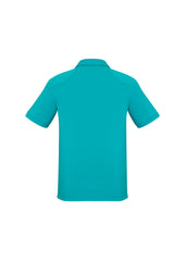 Biz Collection P706MS Profile Mens Short Sleeve Polo in Teal - back view