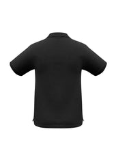 Biz Collection P9000 Oceana Mens Short Sleeve Polo in Black - back view