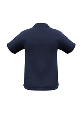 Biz Collection P9000 Oceana Mens Short Sleeve Polo in Navy - back view
