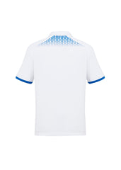 Biz Collection P900MS Galaxy Mens Short Sleeve Polo in White/Royal - back view