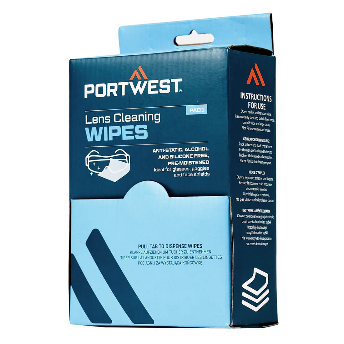 Lens Cleaning Wipes (100 towelettes) - PA01 - Portwest-0